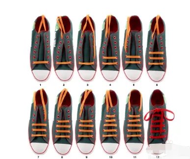 24种鞋带的系法图解