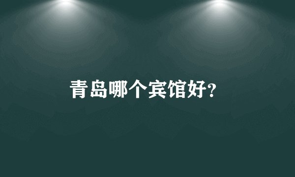 青岛哪个宾馆好？