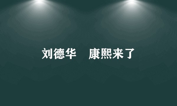 刘德华 康熙来了