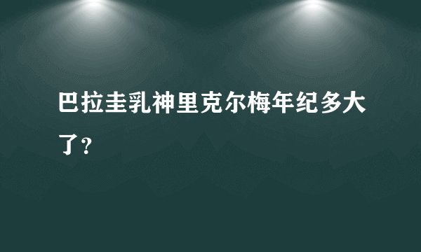 巴拉圭乳神里克尔梅年纪多大了？