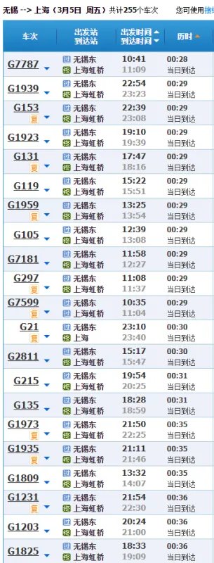 无锡到上海需要多少时间