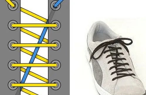 24种鞋带的系法图解