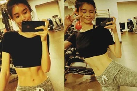 奚梦瑶首晒健身照 网友表示马甲线很抢眼