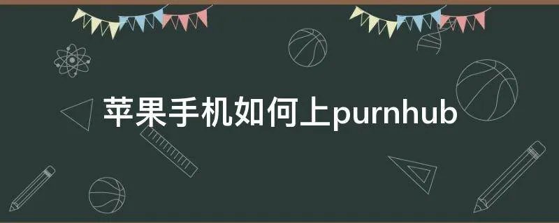 苹果手机如何上purnhub