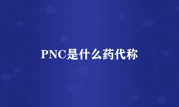 PNC是什么药代称