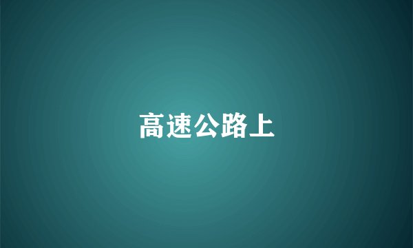 高速公路上