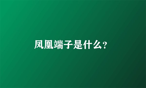 凤凰端子是什么？