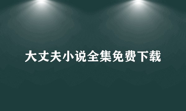 大丈夫小说全集免费下载