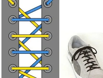 24种鞋带的系法图解