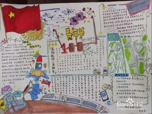 五四运动手抄报