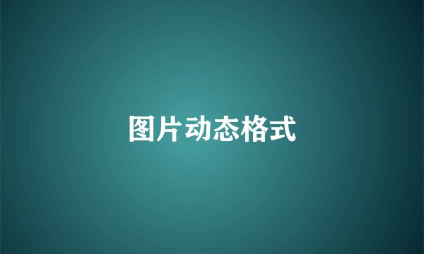 图片动态格式
