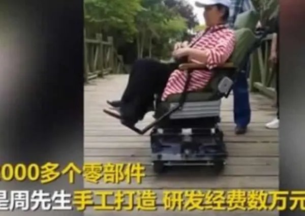 70岁老人发明自动爬楼智能车，老人还发明了什么产品呢？