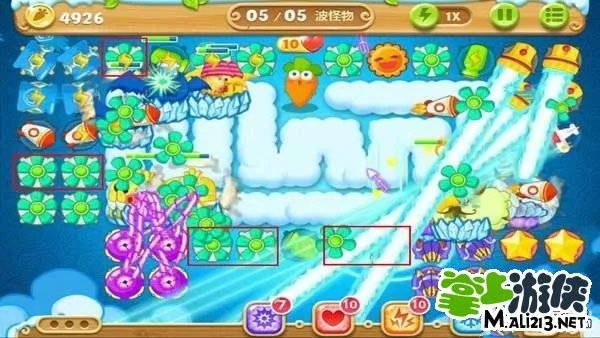 保卫萝卜2道具全清攻略之天际61关金萝卜图文详解