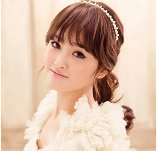 刘海新娘发型图片欣赏  如何打造齐刘海发型
