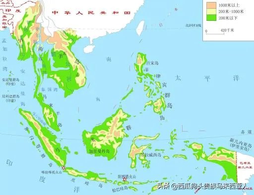 东南亚地形国家图？