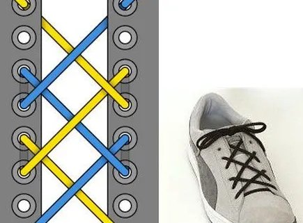 24种鞋带的系法图解