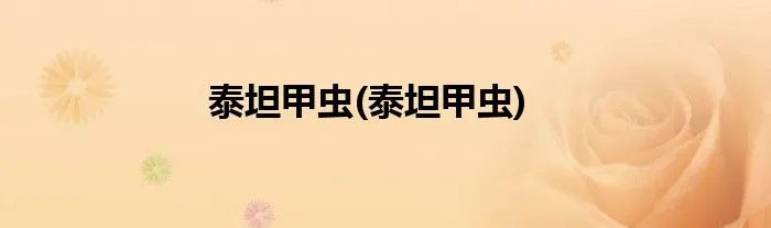 泰坦甲虫(泰坦甲虫)