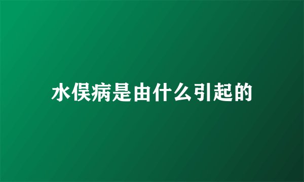 水俣病是由什么引起的