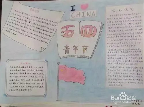 五四运动手抄报