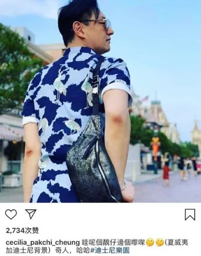 张柏芝晒男子背影：三胎父亲吗到底怎么回事？