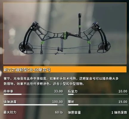猎人荒野的呼唤复合弓狩猎入门攻略