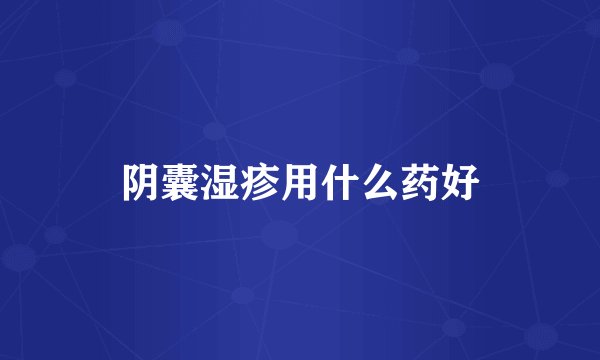 阴囊湿疹用什么药好