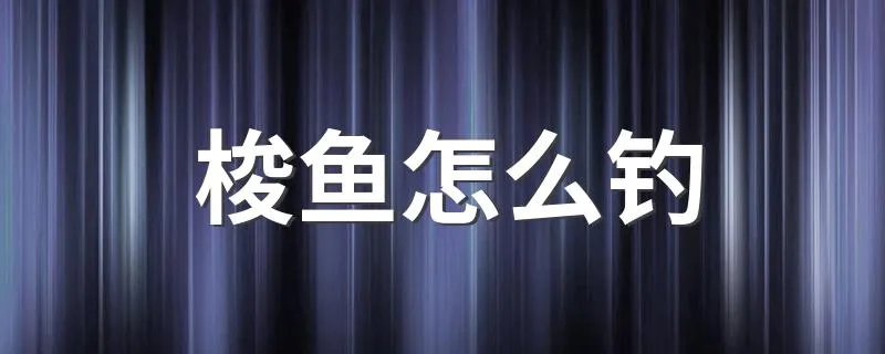梭鱼怎么钓 钓梭鱼方法