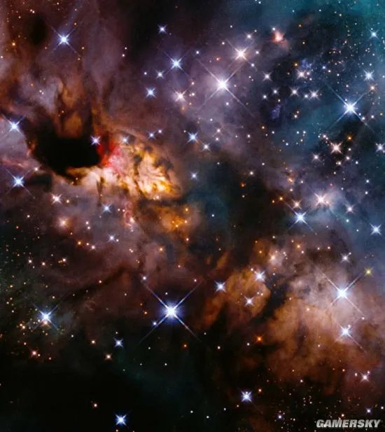 哈勃望远镜捕捉到对虾星云 6000光年外的恒星托儿所