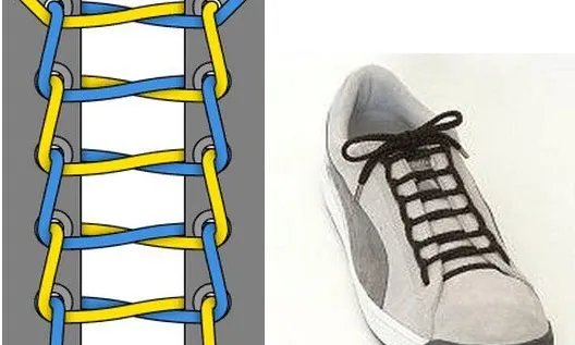 24种鞋带的系法图解