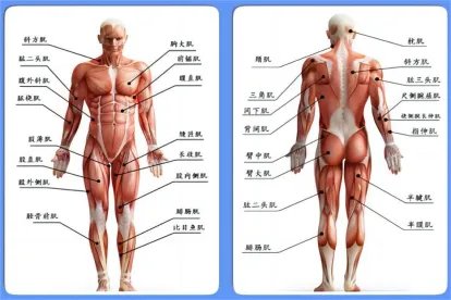 人体肌肉骨骼结构图