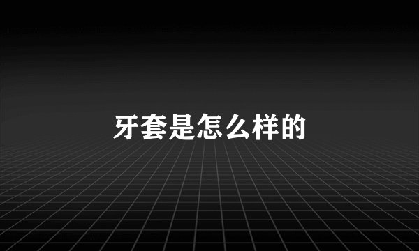牙套是怎么样的