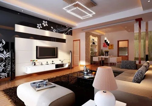2017客厅电视背景墙装修效果图大全欣赏
