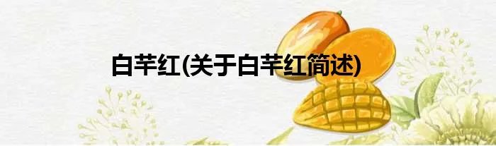 白芊红(关于白芊红简述)
