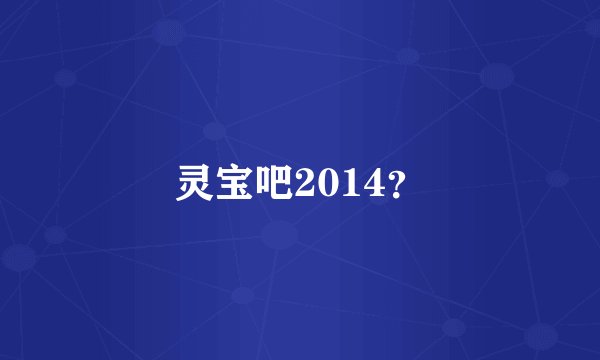 灵宝吧2014？