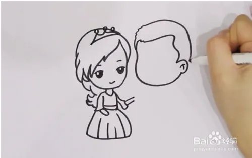 新郎新娘简笔画图片