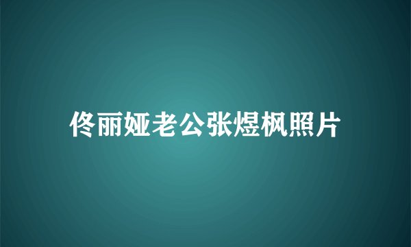 佟丽娅老公张煜枫照片