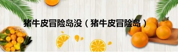 猪牛皮冒险岛没（猪牛皮冒险岛）