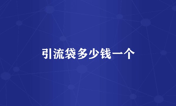 引流袋多少钱一个