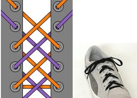 24种鞋带的系法图解