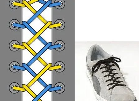 24种鞋带的系法图解