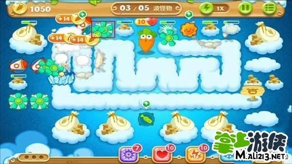 保卫萝卜2道具全清攻略之天际61关金萝卜图文详解