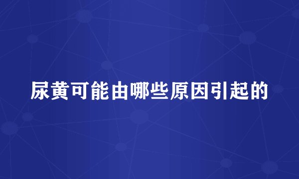 尿黄可能由哪些原因引起的