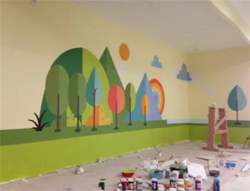 墙绘用什么颜料和工具