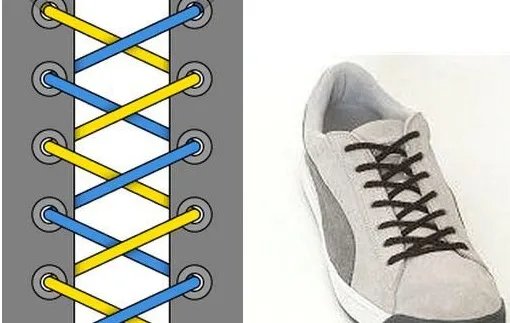 24种鞋带的系法图解