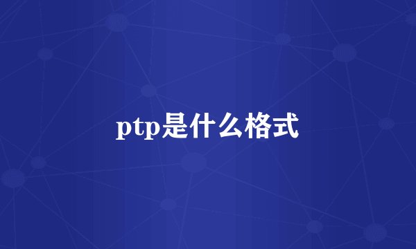 ptp是什么格式