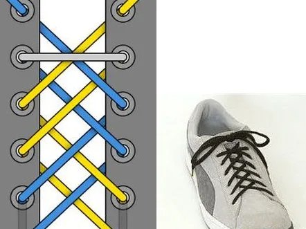 24种鞋带的系法图解