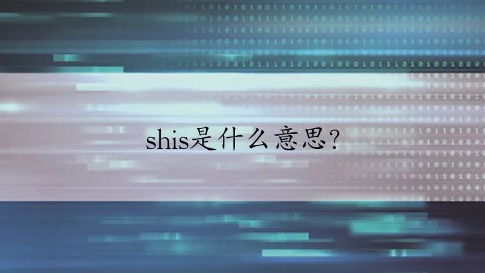 shis是什么意思?