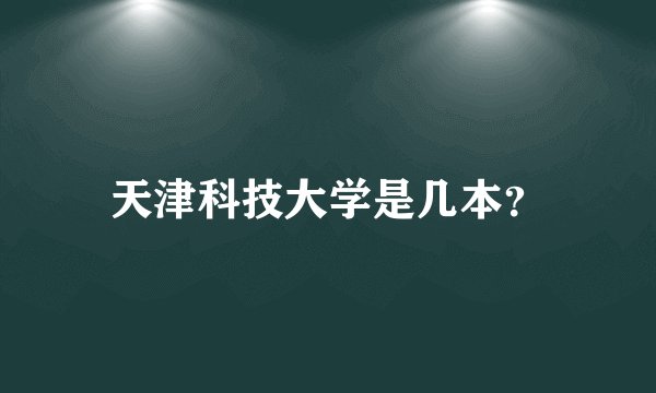 天津科技大学是几本？