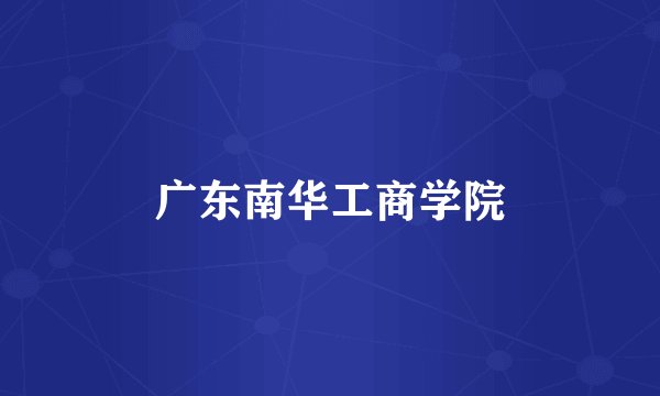 广东南华工商学院