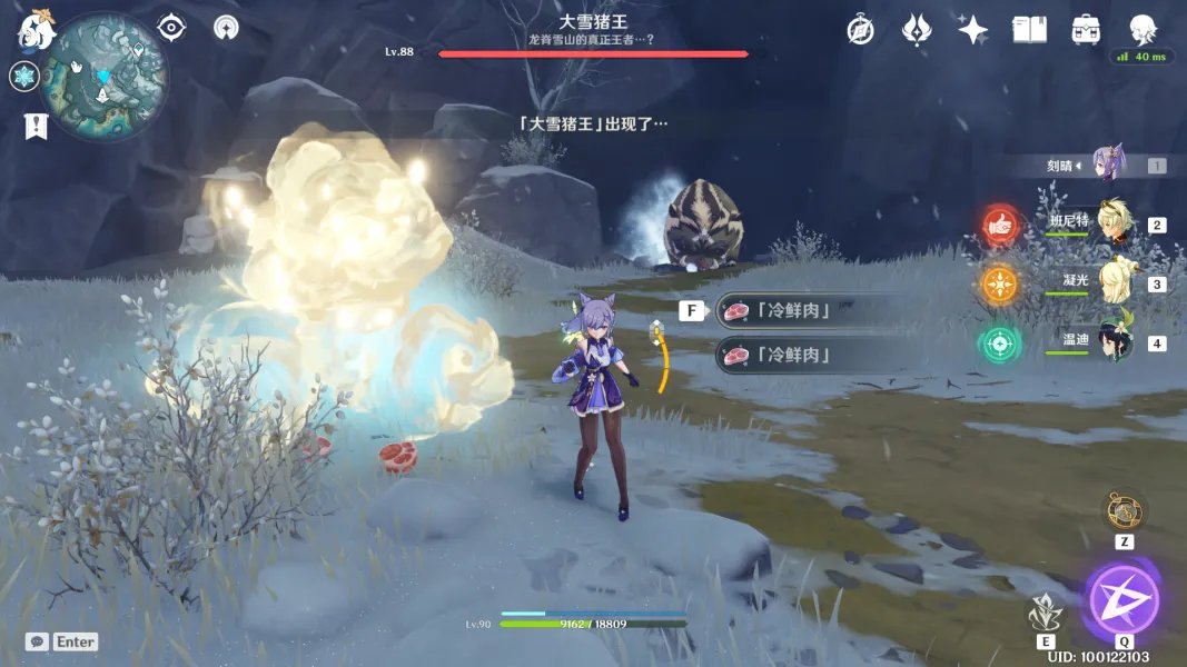 原神雪山猪王在哪